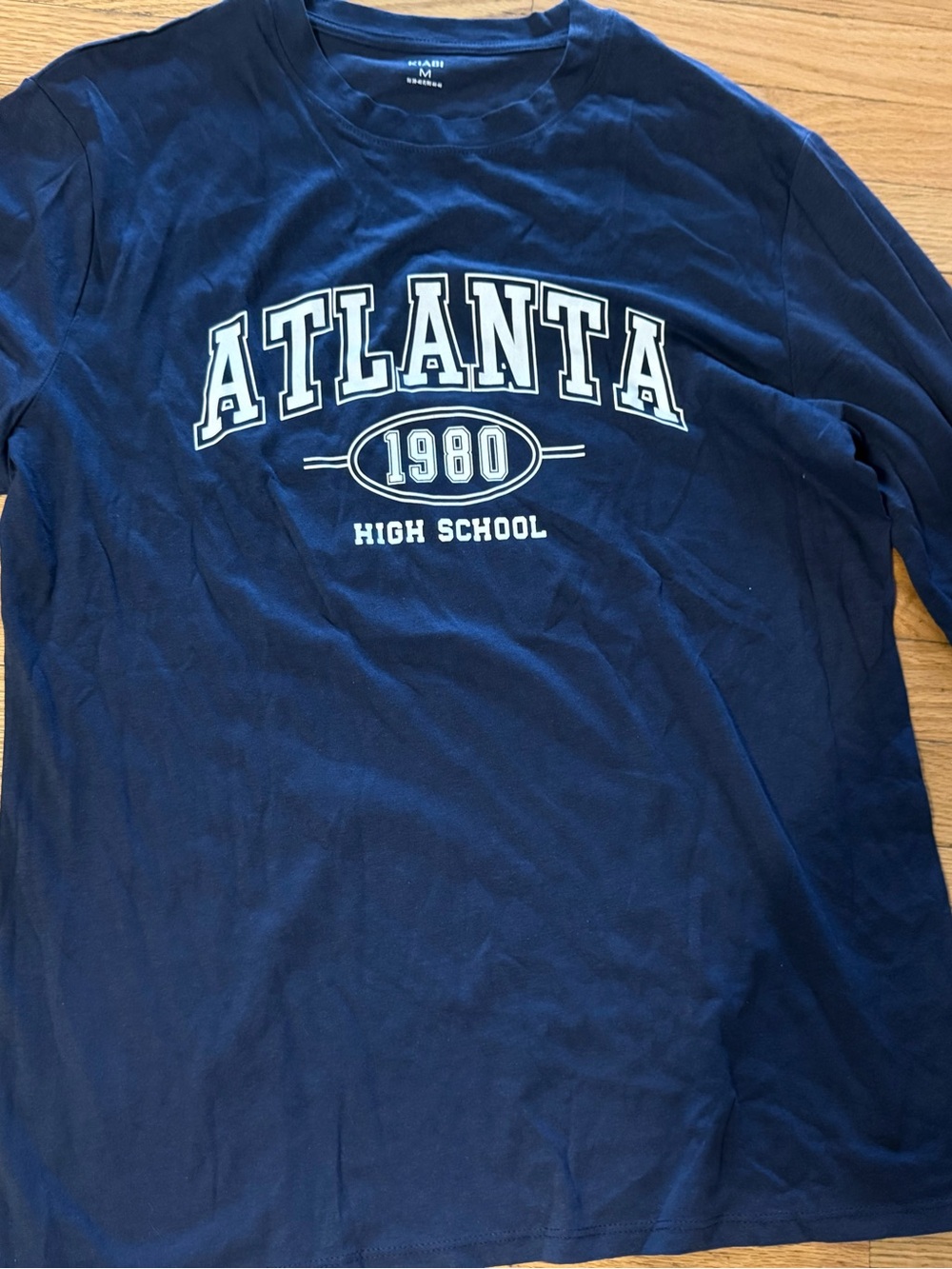 Men's Navy Atlanta 1980 High School Long Sleeve Tee by kiabi
